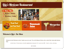 Tablet Screenshot of lilysfreshmex.com